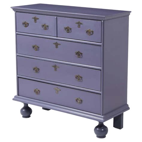 Lavender Purple Lacquer Shallow Dresser Chest Of Drawers For Sale At