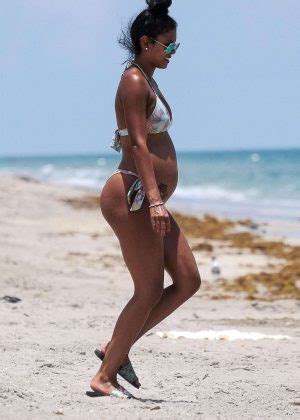 Eniko Parrish In Bikini On The Beach In Palm Beach Gotceleb