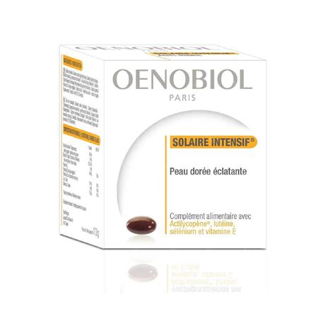 Oenobiol Solaire Intensif Peau Normale 30 Caps Pazzox