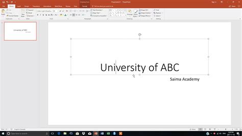 Microsoft Powerpoint Lesson 1 How To Make The Title Slide Youtube