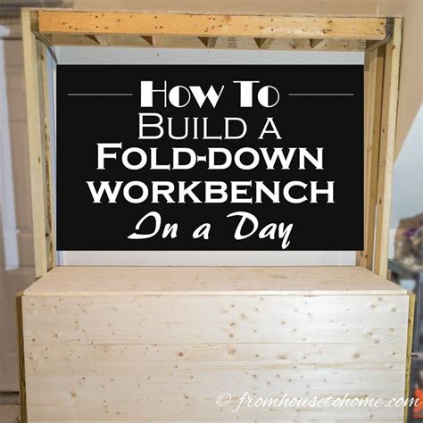 This technically isn't a decorating project, but if you like diy projects like i do, then you may so that's how i ended up building a workbench that has a top that folds down. How To Build a Fold Down Workbench in a Day | Diy storage building, Workbench, Tool storage
