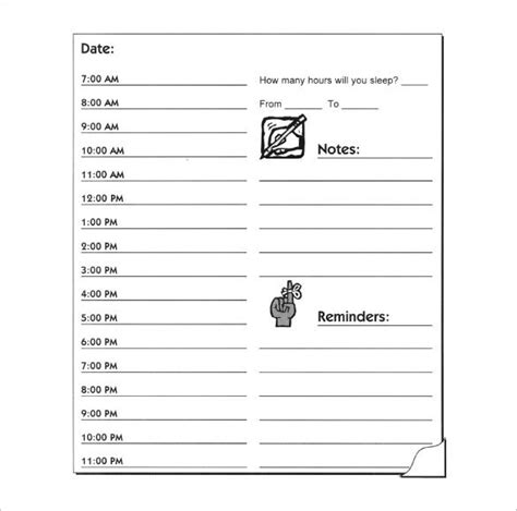 Hourly Schedule Template 34 Free Word Excel Pdf Format Free