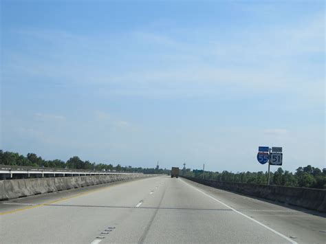 Louisiana Interstate 55 Southbound Cross Country Roads