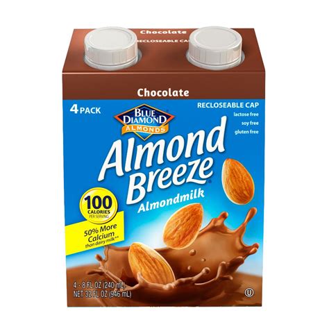 Almond Breeze Dairy Free Almondmilk Chocolate 8 Fl Oz Pack Of 4 Buy