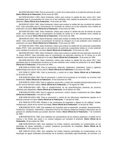 Norma Oficial Mexicana Nom 017 Ssa2 1994 Para La Vigilancia