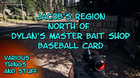 far cry 5 jacob s region north of dylan s master bait shop baseball card video dailymotion