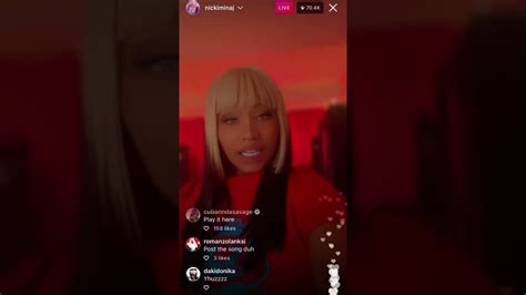 Nicki Minaj Teasing We Go Up On Instagram Live March 19 2022 Youtube