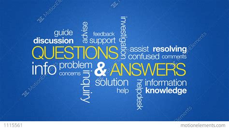 Questions And Answers Stock Animation 1115561