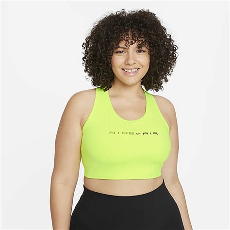 Womens Plus Size Yellow Sports Bras