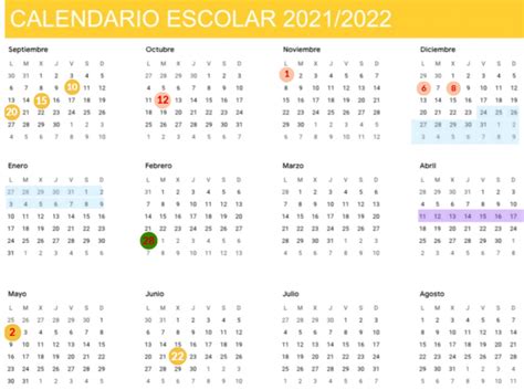 Calendario Escolar Andalucía 2022 2023