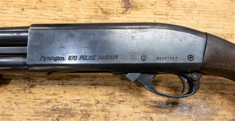 Remington 870 Police Magnum 12 Gauge Police Trade In Shotgun With Wood