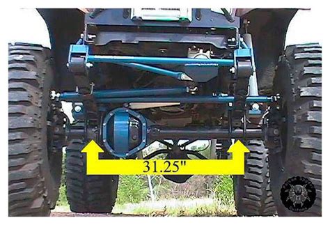 Poison Spyder Customs 11 20 010 Cj Full Width Axle Conversion Kit