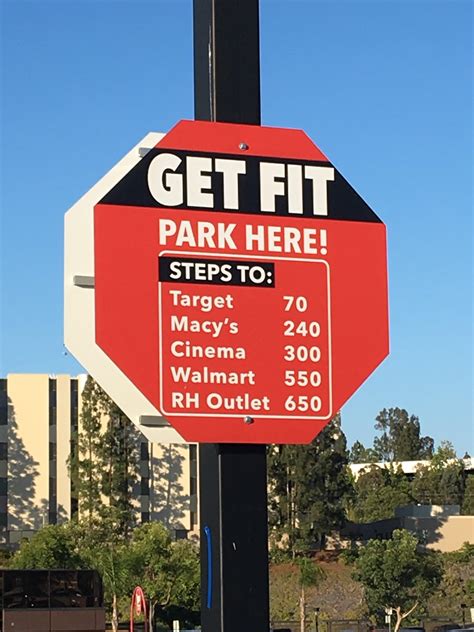 This Get Fit Parking Lot Sign Rmildlyinteresting