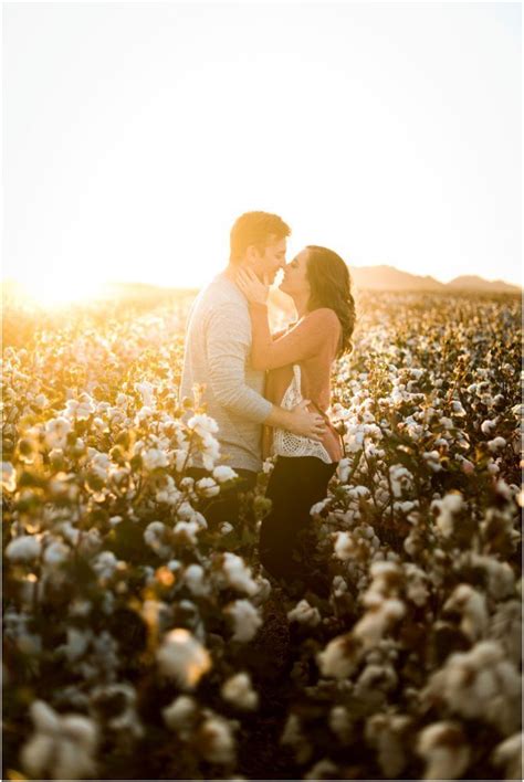 Cotton Field Engagement Photos At Sunset In Coolidge Arizona 2019 Cotton Field Field