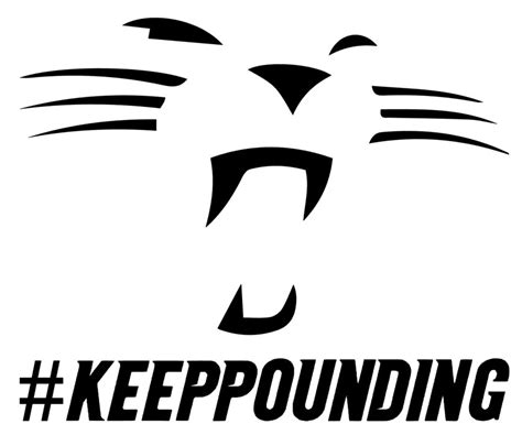 Carolina Panthers Keeppounding Logo Vinyl Decal Sticker For Etsy
