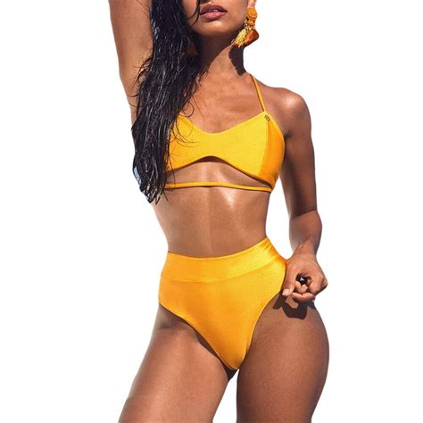 Buy 2018 Summer Sexy Bikinis Set High Waist Women