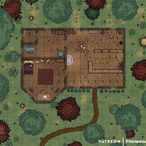 1 Alchemists House 20x20 Battlemaps Tabletop Rpg Maps Fantasy