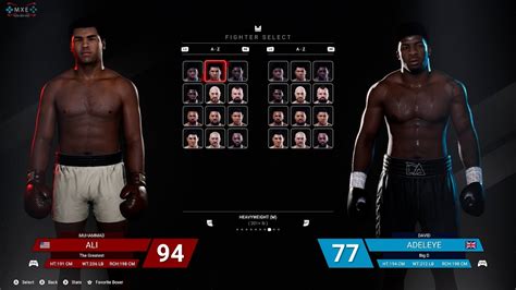 Undisputed 2023 Boxing Game All Fightersweight Classes Launch