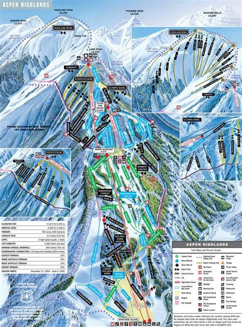 Aspen Highlands Trail Map Freeride
