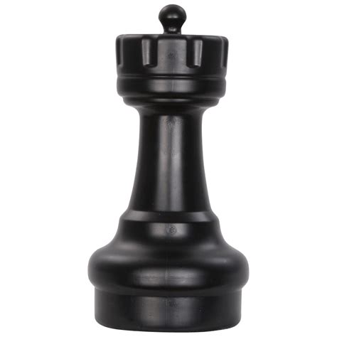 Giant Chess Piece 9 Inch Dark Plastic Rook | MegaChess