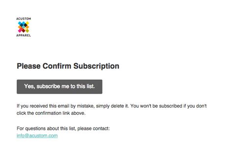 6 Subscription Confirmation And Double Opt In Email Examples