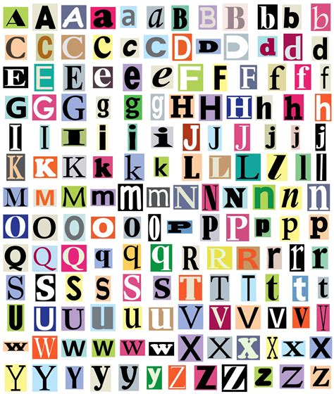 Printable Magazine Letters