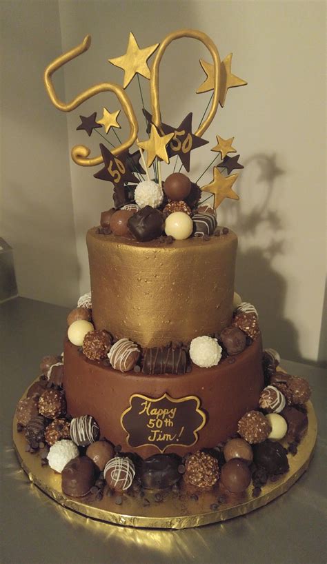 Golden Chocolates 50th Birthday Cake 50th Birthday Cake 80 Birthday Cake 70th Birthday Cake