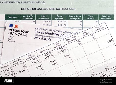Property tax, tax assessment Stock Photo - Alamy