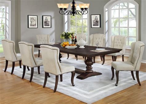 Description:the picket house furnishings marcy round dining table is what you have been shopping for! Rolf 9 Piece Extendable Dining Set | Furniture dining ...