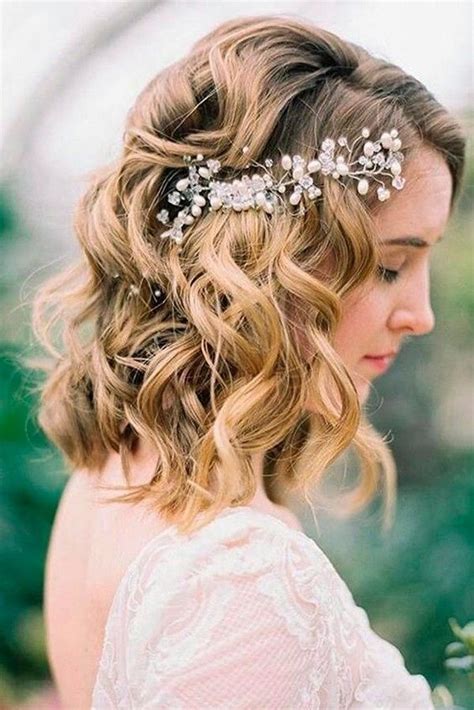 Medium Length Wedding Hairstyles For Brides Emmalovesweddings Short Wedding Hair
