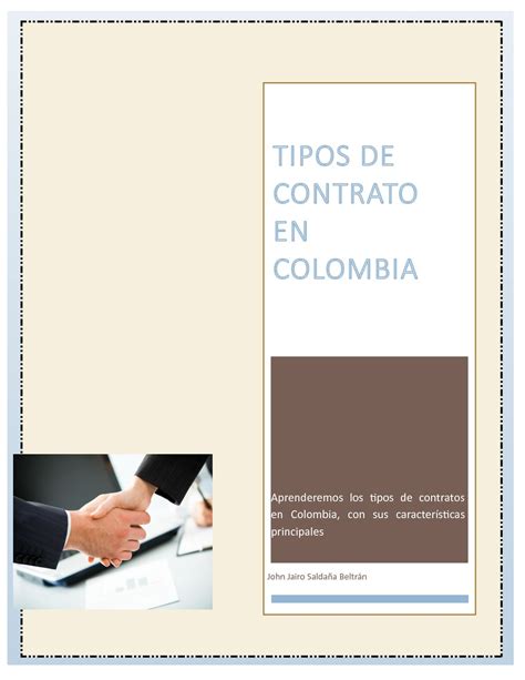 calaméo tipos de contratos en colombia