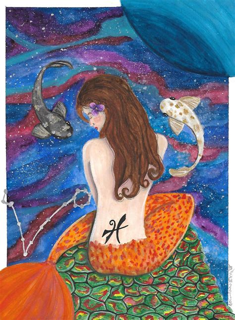 Pisces | Drawings, Painting, Watercolour painting