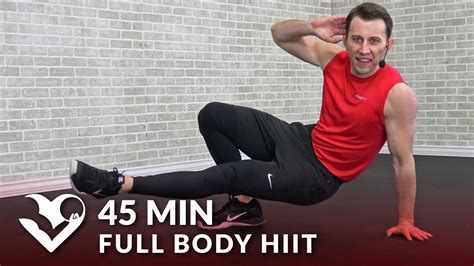 45 Minute Full Body Hiit Workout With Dumbbells 45 Min Hiit Home Workout With Weights Youtube