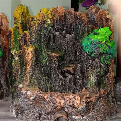 Cara membuat dan membentuk batu tebing relief dari coran cara membuat tebing aquarium dari. Tebing Buatan Miniatur Air Terjun 20cm Hiasan Aquarium ...