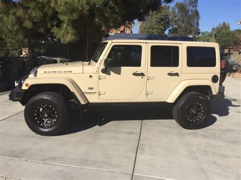 Jeep 4 Door Limited Rubicon Rare Color Tan 2012 All Factory Options On
