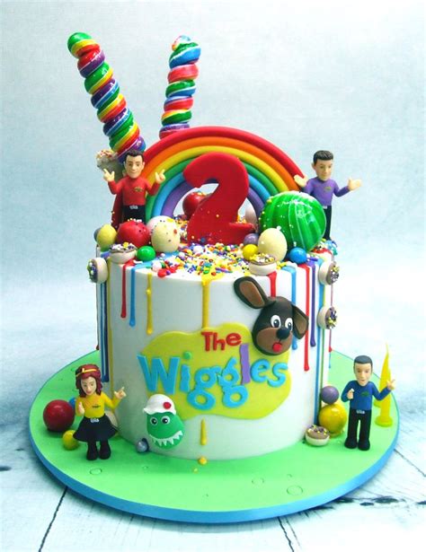 The details design of cow two cake topper will make the cake an impressive addition to the kid's cow themed birthday party. Wiggles drip cakes | 2nd Birthday in 2019 | Second birthday cakes, Toddler birthday cakes ...
