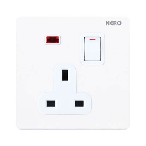 Jual Stop Kontak Nero X21311vd W Switch Socket With Shutter Dan Lampu