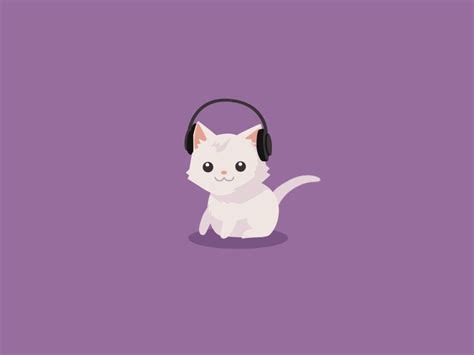 Animated Cat With Headphones Pictures Photos And Images For Facebook