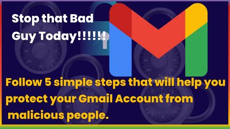 How To Protect Your Gmail Account From Hackers Youtube