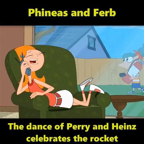 phineas and ferb the dance of perry and heinz celebrates the rocket by phineas and ferb moments