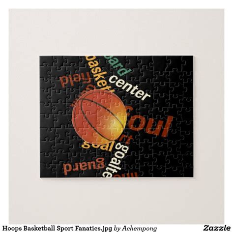 Create Your Own Hoops Basketball Sport Fanatics Jigsaw Puzzle Zazzle
