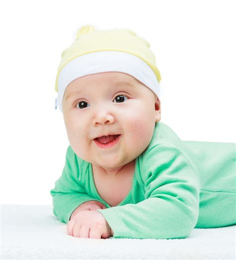 Happy Smiling Baby Stock Photo Image Of Clothing Emotion 79613508