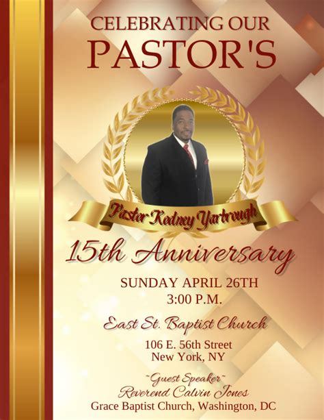 Pastor Anniversary Postermywall