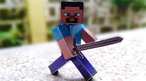 New Bendable Steve Papercraft Paper Crafts Vrogue