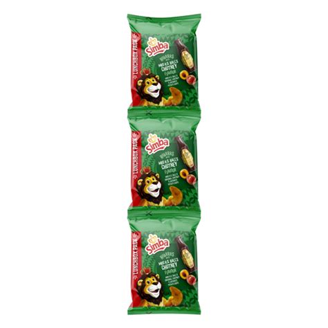 Simba Potato Chips Mrs Balls Chutney 3 Pack X 25g Pnp