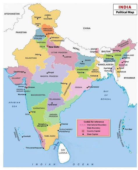 Map Of India Regions Political And State Map Of India