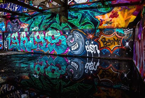 Urban Art Graffiti Graffiti Murals Starry Night Pop Art 1 800 City