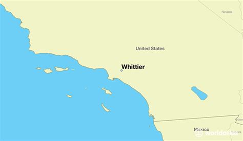 Where Is Whittier Ca Whittier California Map