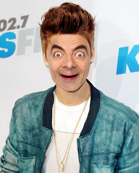 It Photoshop Face Swap Mr Bean Justin Bieber Carver