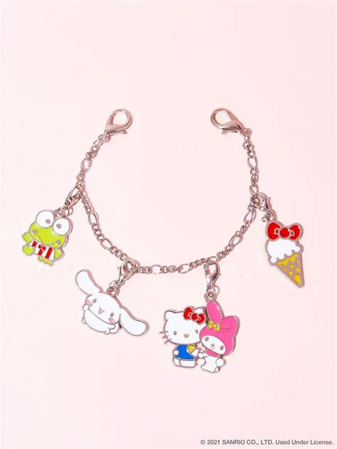 Shein X Hello Kitty And Friends Cartoon Animal Decor Bag Charm Hello